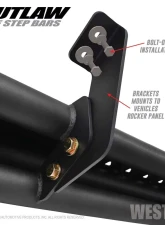 Westin Automotive Outlaw Nerf Step Bars for Jeep Gladiator 2020-2022, Textured Black Steel                                     - 58-54165 - Image 7