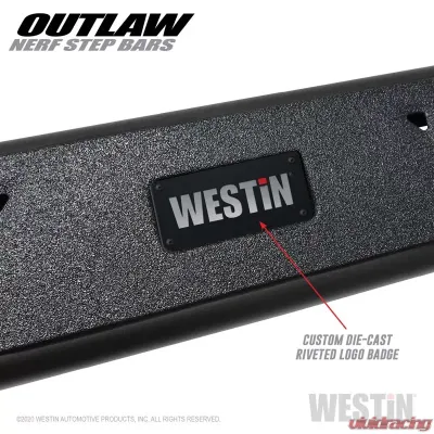 Westin Automotive Outlaw Nerf Step Bars for Jeep Gladiator 2020-2022, Textured Black Steel - 58-54165