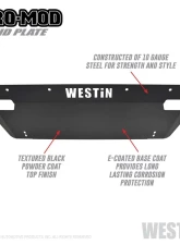 Westin Pro-Mod Skid Plate Ram 1500 Bumper Guard 2019-2022                                     - 58-71185 - Image 5