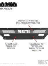 Westin Pro-Mod Skid Plate GMC Sierra Front                                     - 58-71225 - Image 4