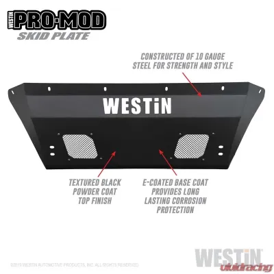 Westin Pro-Mod Skid Plate Toyota Tacoma Bumper Guard 2016-2020 - 58-72005