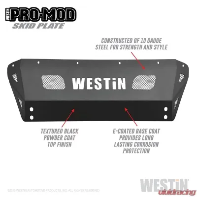 Westin Pro-Mod Skid Plate Toyota Tundra Bumper Guard 2014-2021 - 58-72015