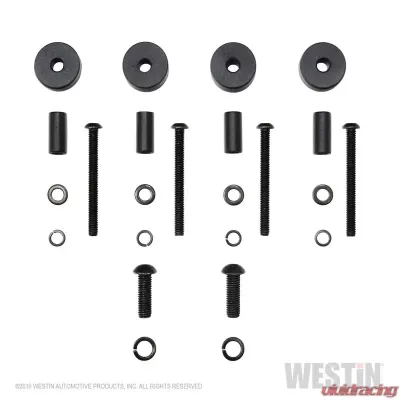 Westin Automotive LED Cowl Mount for Jeep Wrangler JL & Gladiator 2020-2022, Cast Aluminum, Textured Black - 62-41075