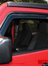 Westin Automotive In-Channel Wind Deflector Smoke for Jeep Wrangler Front 2018-2022                                     - 72-51467 - Image 2