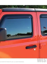 Westin In-Channel Wind Deflector Jeep Wrangler N/A 2018-2022                                     - 72-51499 - Image 4