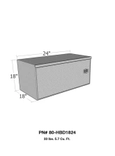 Westin Brute HD Under Body Tool Box                                     - 80-HBD1824 - Image 2