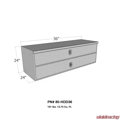 Westin Brute HD Under Body Tool Box - 80-HDD36