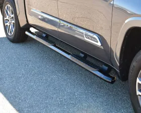 Westin Automotive PRO TRAXX 4 Oval Nerf Step Bars for 2022-2024 Toyota Tundra, Black Powder Coat