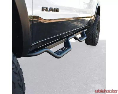 Westin Automotive Outlaw Drop Nerf Step Bars for Ram 1500 Crew Cab 2019-2022, Textured Black - 20-14085