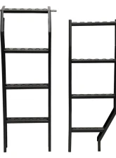 Westin Automotive Textured Black Mesa Roof Rack Side Ladder Mercedes-Benz Sprinter 1500 | 2500 | 3500 | 3500XD | 4500 2019-2024                                     - 15-00035 - Image 4