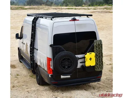 Westin Automotive Textured Black Mesa Roof Rack Side Ladder Mercedes-Benz Sprinter 1500 | 2500 | 3500 | 3500XD | 4500 2019-2024 - 15-00035