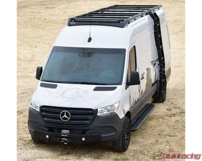 Westin Automotive Textured Black Mesa Roof Rack Side Ladder Mercedes-Benz Sprinter 1500 | 2500 | 3500 | 3500XD | 4500 2019-2024 - 15-00035