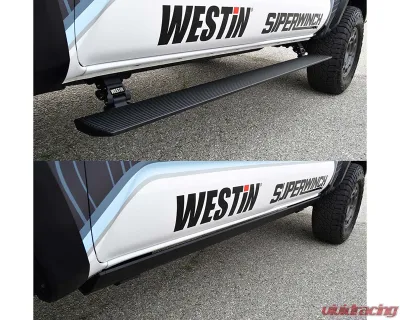 Westin Automotive Textured Black Pro-E Power Running Boards Toyota Tacoma Double Cab Pickup 2005-2023 - 29-22775