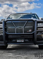Westin Automotive HDX Stainless Steel 3-Piece Modular Grille Guard GMC Sierra 2500HD | 3500HD 2015-2019                                     - 57-23790 - Image 9