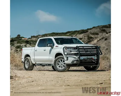 Westin Automotive Black HDX Winch Mount Modular Grille Guard Chevrolet Silverado 1500 2019-2024 - 57-923955