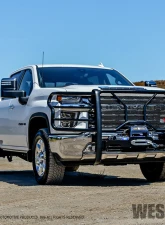 Westin Automotive Black HDX Winch Mount Modular Grille Guard Chevrolet Silverado 1500 2019-2024                                     - 57-923955 - Image 3