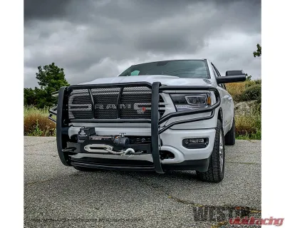 Westin Automotive Black HDX Winch Mount Modular Grille Guard Chevrolet Silverado 1500 2019-2024 - 57-923955