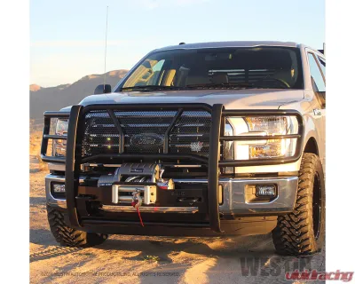 Westin Automotive Black HDX Winch Mount Modular Grille Guard Chevrolet Silverado 1500 2019-2024 - 57-923955