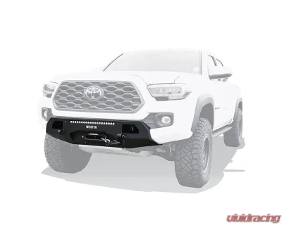 Westin Automotive Textured Black Pro-Series Mid WIdth Front Bumper Toyota Tacoma 2016-2023 - 58-311045