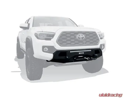Westin Automotive Textured Black Pro-Series Mid WIdth Front Bumper Toyota Tacoma 2016-2023 - 58-311045
