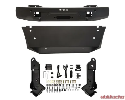 Westin Automotive Textured Black Pro-Series Mid Width Front Bumper Mercedes-Benz Sprinter 1500 | 2500 | 3500 | 3500XD | 4500 2019-2024 - 58-311295