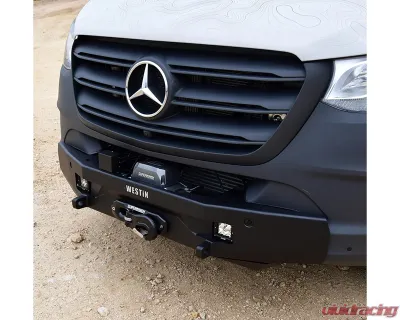 Westin Automotive Textured Black Pro-Series Mid Width Front Bumper Mercedes-Benz Sprinter 1500 | 2500 | 3500 | 3500XD | 4500 2019-2024 - 58-311295