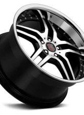 MRR RW2 Wheel 18x8 5x108 35mm Black Chrome Lip                                     - RW0218805xx25BK-50835 - Image 2