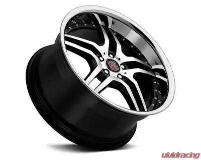 MRR RW2 Wheel 18x8 5x108 35mm Black Chrome Lip - RW0218805xx25BK-50835