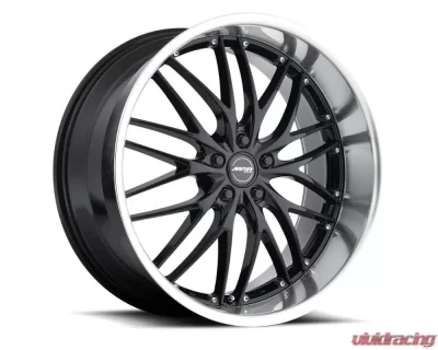 MRR GT1 Wheel 18x8.5 5x114.3 20mm Black Machine Lip - GT0118855xx20BK-51420