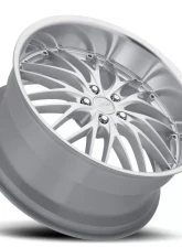 MRR GT1 Wheel 18x8.5 5x114.3 20mm Hyper Silver Machine Lip                                     - GT0118855xx20HS-51420 - Image 2