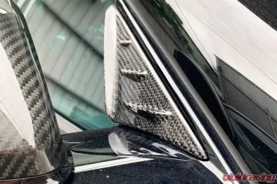Rexpeed V1 Anti-Buffeting Wind Deflector Carbon Fiber Gloss Toyota Supra A90 2020-2024 - TS21