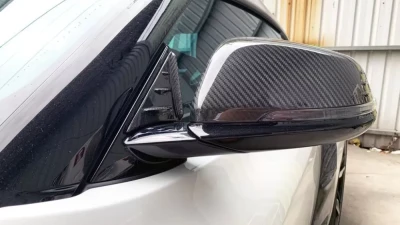 Rexpeed V1 Anti-Buffeting Wind Deflector Forged Carbon Matte Toyota Supra A90 2020-2024                                     - TS21FCM - Image 2