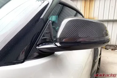 Rexpeed V1 Anti-Buffeting Wind Deflector Forged Carbon Matte Toyota Supra A90 2020-2024 - TS21FCM