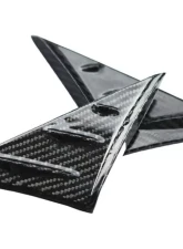 Rexpeed V1 Anti-Buffeting Wind Deflector Carbon Fiber Gloss Toyota Supra A90 2020-2024                                     - TS21 - Image 2