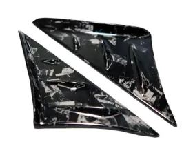 Rexpeed V1 Anti-Buffeting Wind Deflector Forged Carbon Gloss Toyota Supra A90 2020-2024