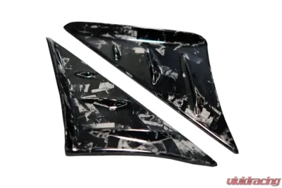 Rexpeed V1 Anti-Buffeting Wind Deflector Forged Carbon Matte Toyota Supra A90 2020-2024 - TS21FCM