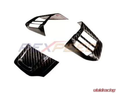 Rexpeed Dry Carbon Steering Wheel Cover Version D Subaru WRX | STI VAB 2015-2021 - G37-D