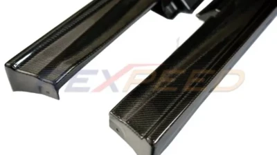 Rexpeed Carbon Fiber Side Skirt Extension Nissan GTR R35 V2                                     - N54 - Image 2