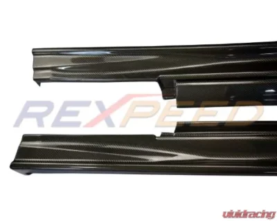 Rexpeed Carbon Fiber Side Skirt Extension Nissan GTR R35 V2 - N54