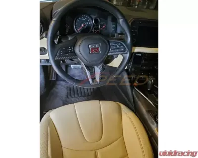 Rexpeed Steering Wheel Cover-Gloss Nissan GTR R35 2017-2021 - N57