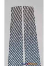 Rexpeed CT9A CF Pillar Trim Silver Mitsubishi Evo 7-9                                     - R36 - Image 2