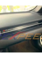 Rexpeed Passenger Side CF Interior badge-RHD Toyota Supra 2020-2024                                     - TS02R - Image 2
