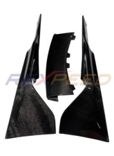 Rexpeed Carbon Fiber Front Splitter-Gloss Toyota Supra V1 2020-2024                                     - TS05 - Image 2