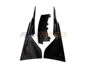 Rexpeed Carbon Fiber Front Splitter-Matte Toyota Supra V1 2020-2024