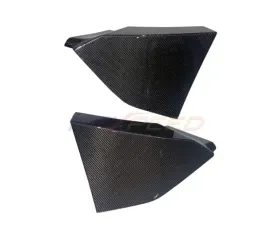 Rexpeed Carbon Fiber Rear Bumper Side Spats - Matte Toyota Supra V1 2020-2024
