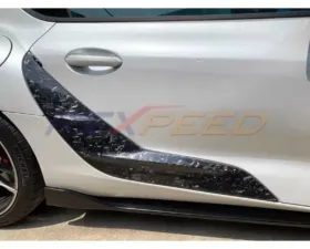 Rexpeed Forged Carbon Side Door Garnish - Gloss Toyota Supra V1 2020-2024