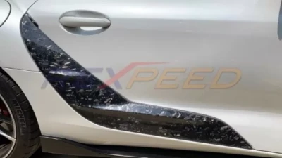 Rexpeed Forged Carbon Side Door Garnish - Gloss Toyota Supra V1 2020-2024                                     - TS08FC - Image 2