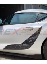 Rexpeed Forged Carbon Side Door Garnish - Matte Toyota Supra V1 2020-2024                                     - TS08FCM - Image 2