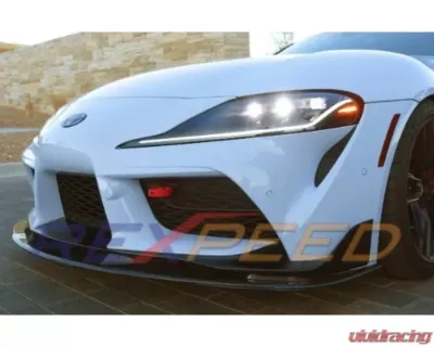 Rexpeed Forged Carbon Front Splitter-Matte Toyota Supra V2 2020-2024 - TS09FCM