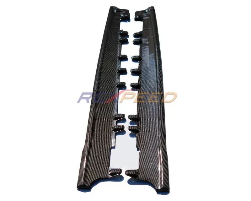 Rexpeed Forged Carbon Side Skirt Extension-Gloss Toyota Supra V2 2020-2024 - TS10FC